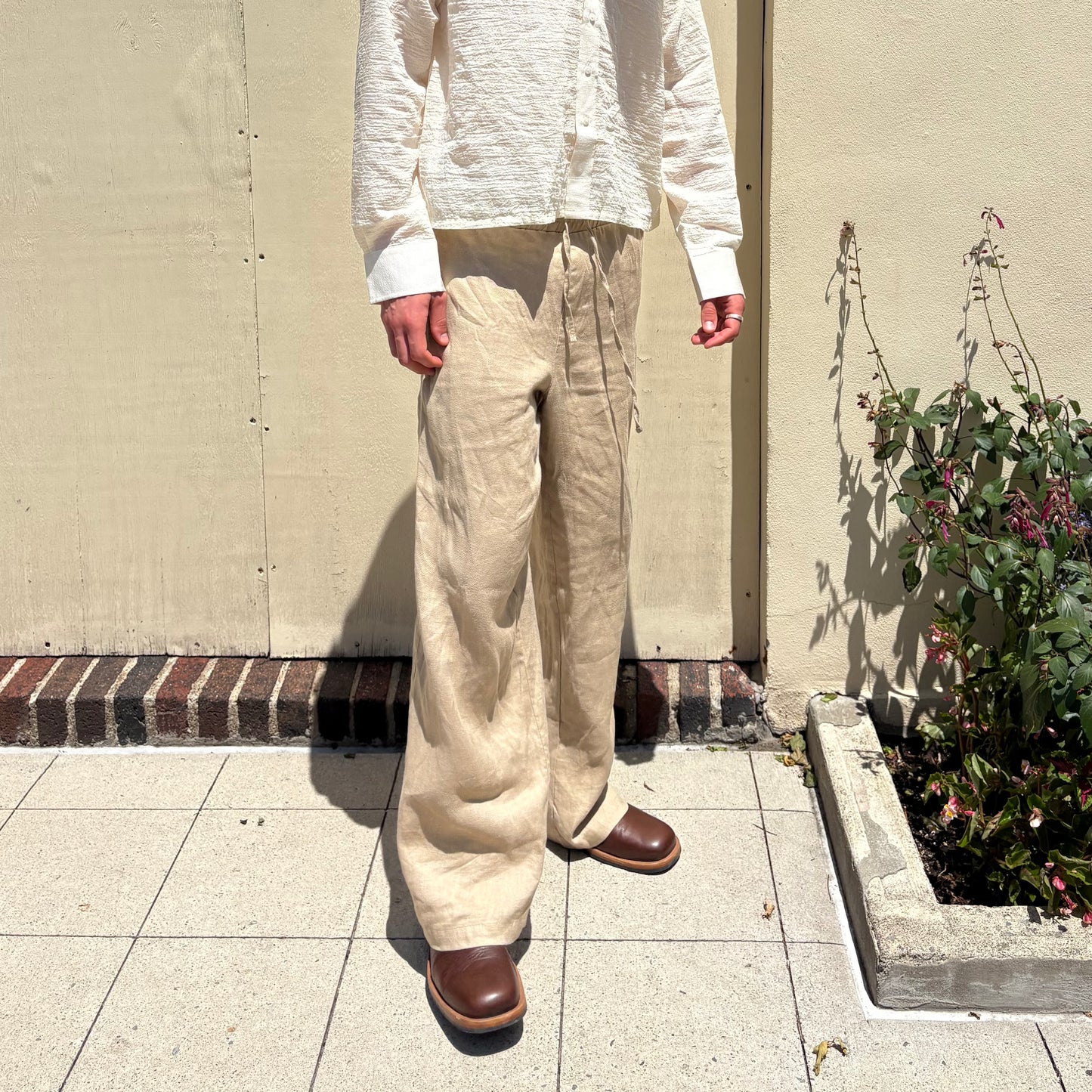 Montauk wide leg linen pants