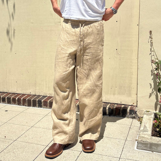 Montauk Wide Leg Linen Pants