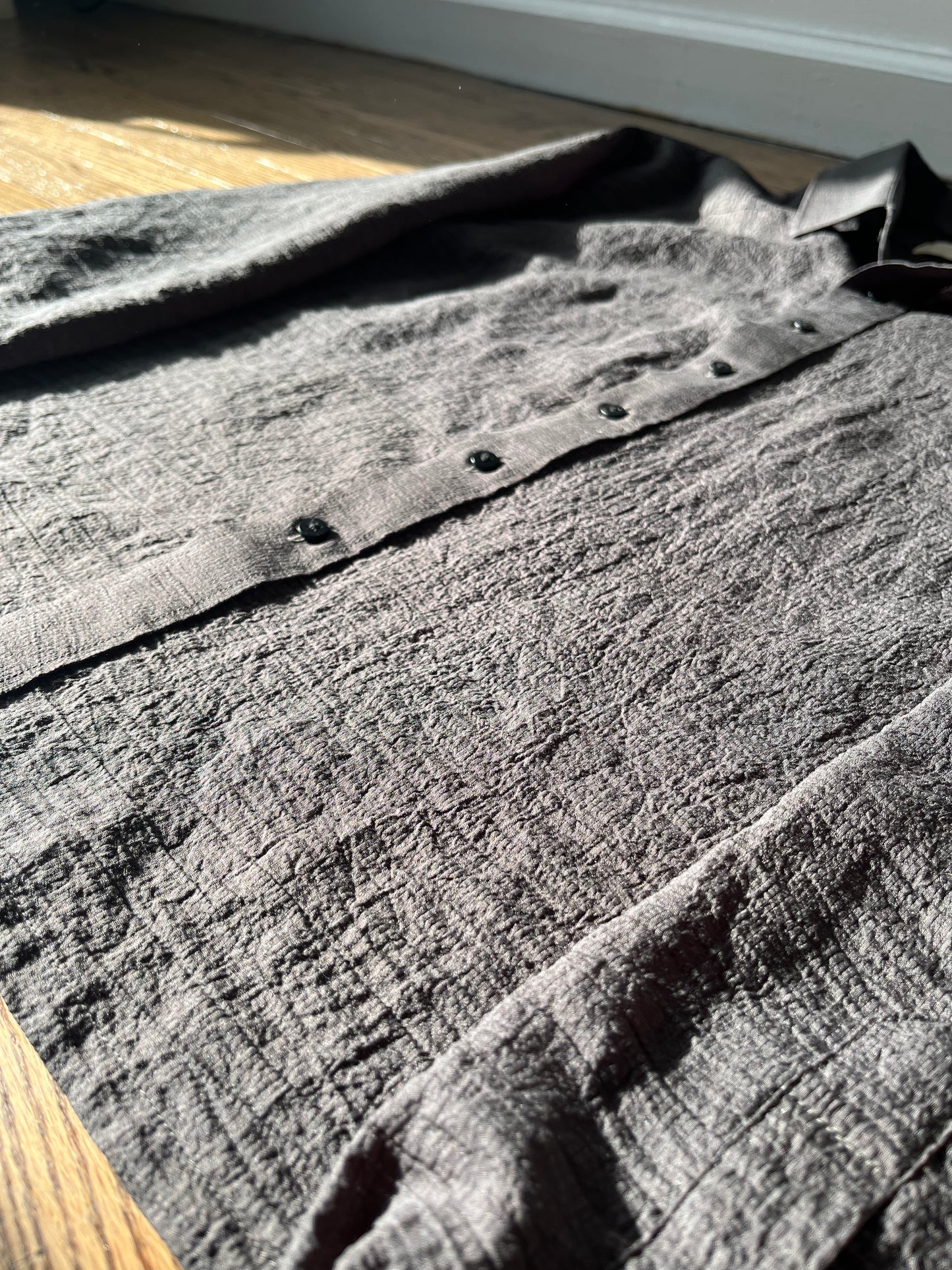 parchment dress shirt soot grey