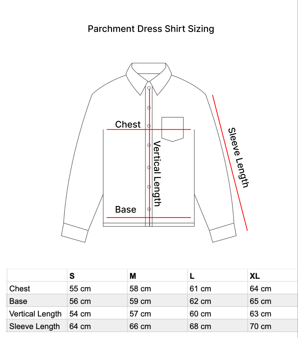 parchment dress shirt oak brown