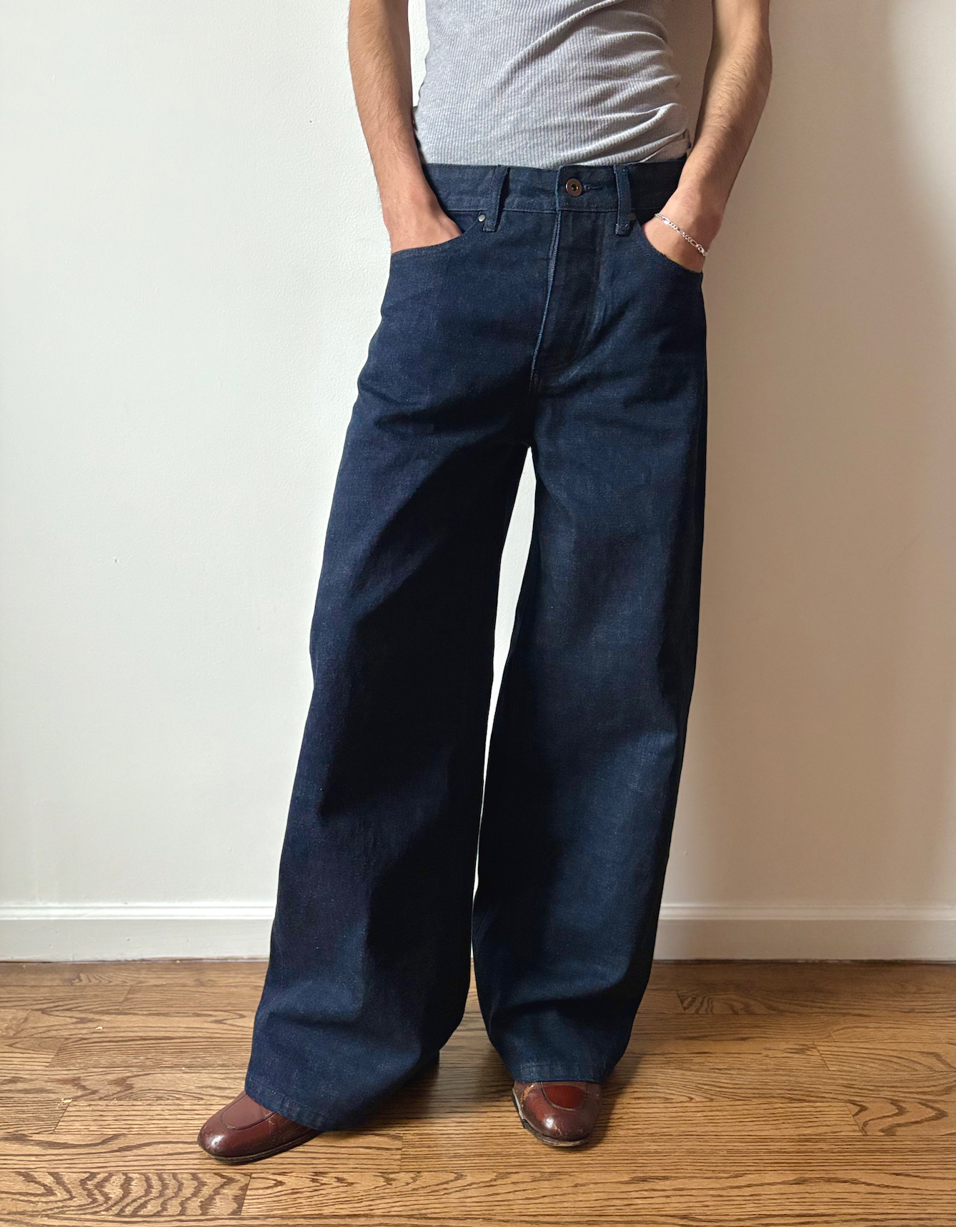 Crocodile Japanese Selvedge Indigo Blue