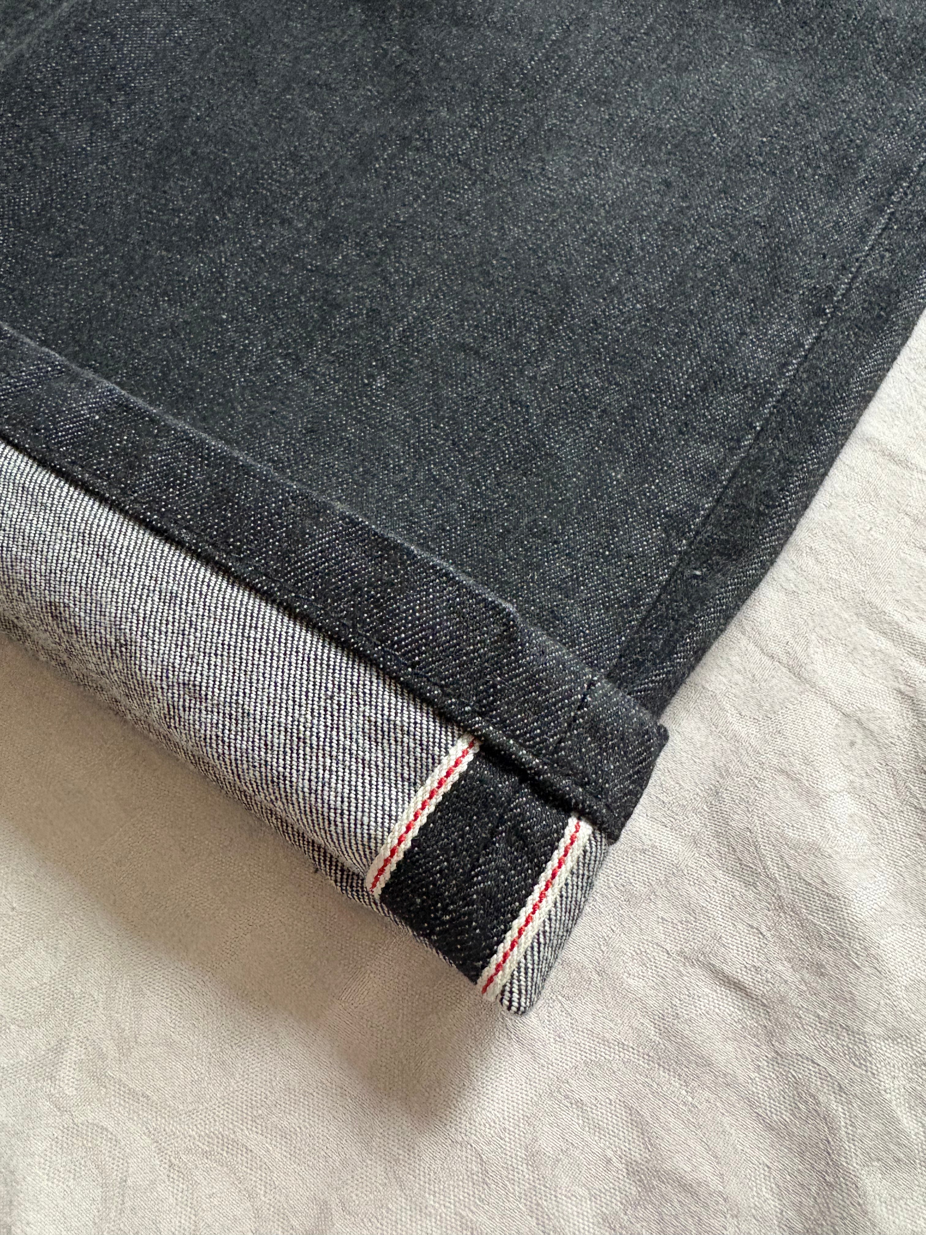 Crocodile Japanese Selvedge Traditional Black