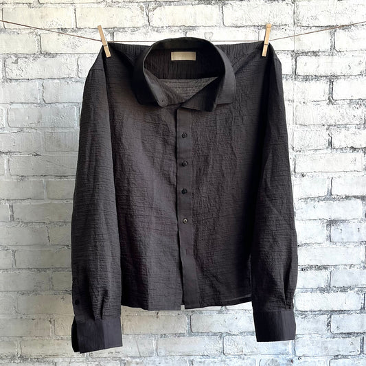 parchment dress shirt soot grey