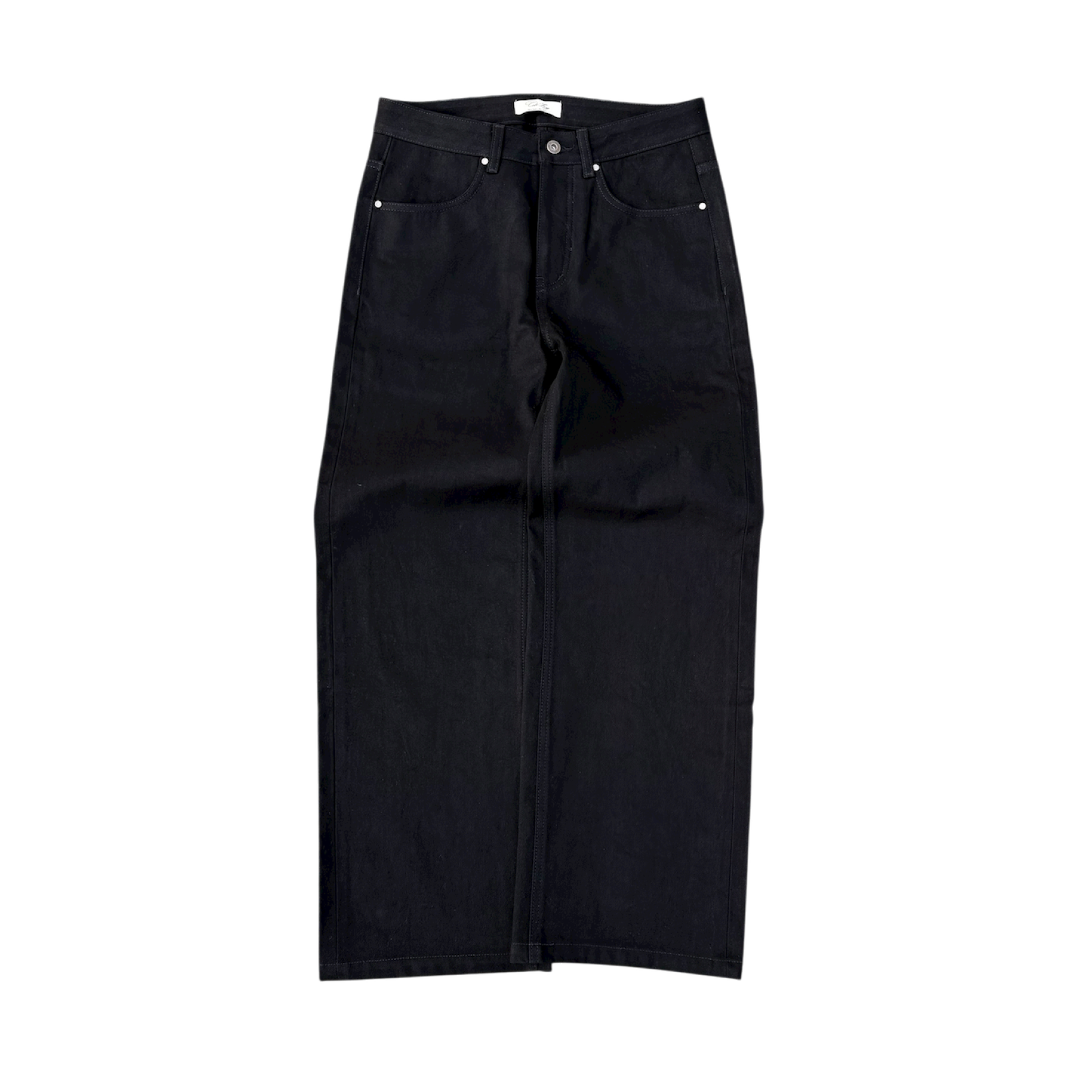 Crocodile Japanese Selvedge Jet Black